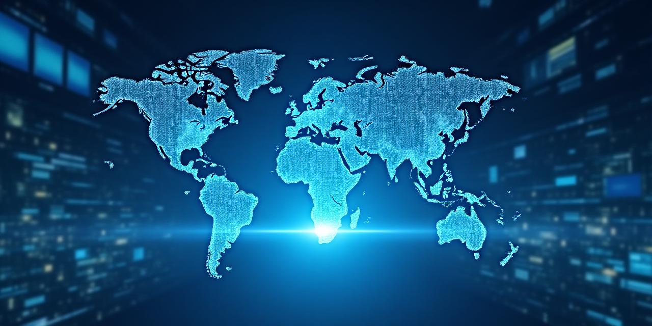 Global financial compliance concept with digital overlays